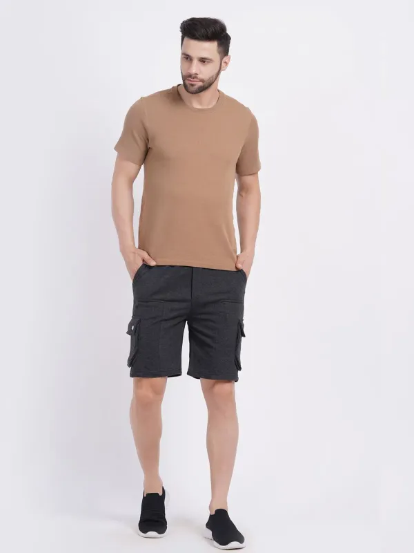 Black_Premium_Cotton_And_Polyester_Shorts_For_Men