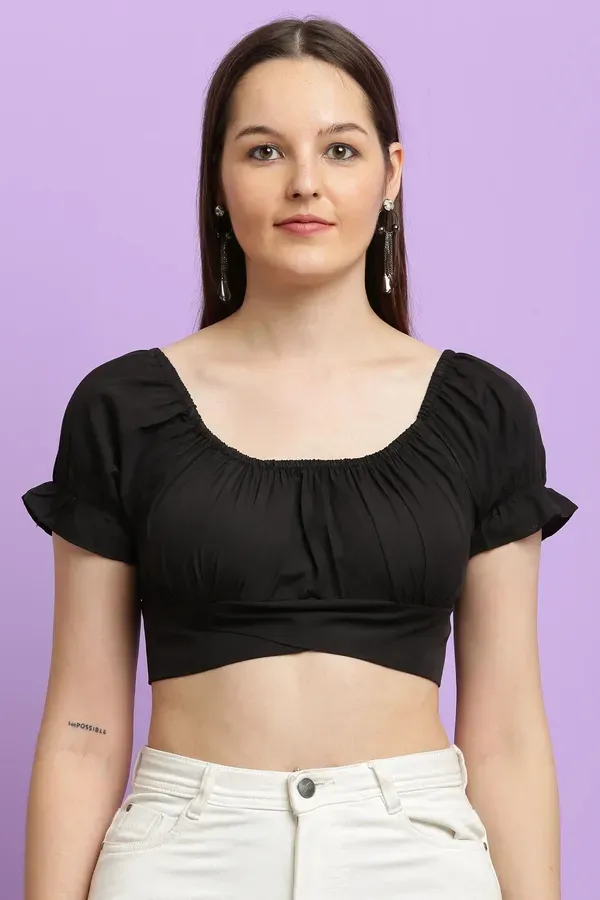 Black_Premium_Crepe_Top_For_Women