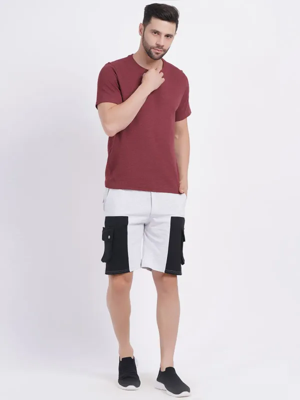Grey_Premium_Cotton_And_Polyester_Shorts_For_Men