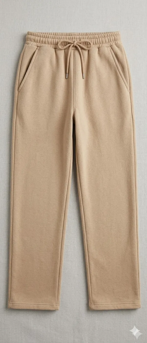 Beige_Premium_Cotton_French_Terry_Joggers_For_Women