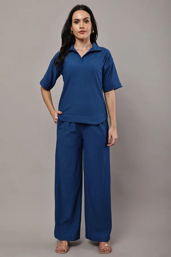 Blue_Premium_Texture_Polyester_Co-Ord_Set_For_Women