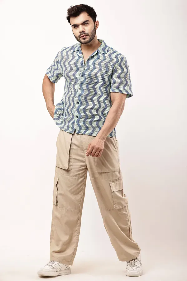 Beige_Premium_Linen_Cargo_Pants_For_Men