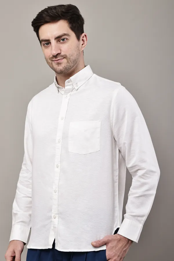 White_Premium_Linen_Button-Down_Shirt_For_Men