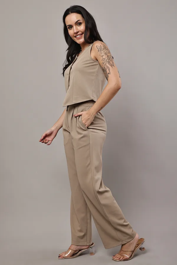 Beige_Premium_Cotton_Twill_Vest_And_Palazzo_Set_For_Women