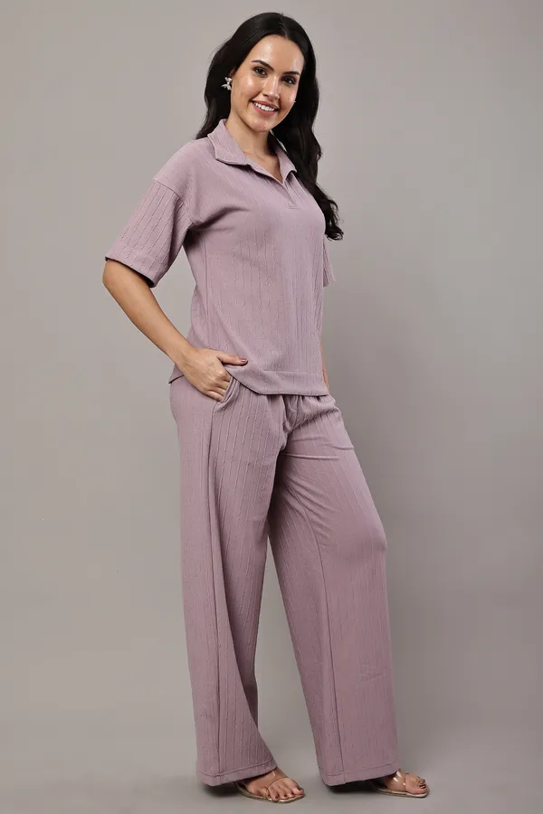 Lilac_Premium_Texture_Polyester_Co-Ord_Set_For_Women