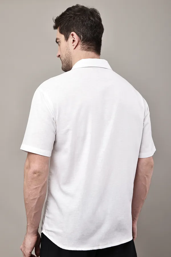 White_Premium_Linen_Camp_Collar_Shirt_For_Men