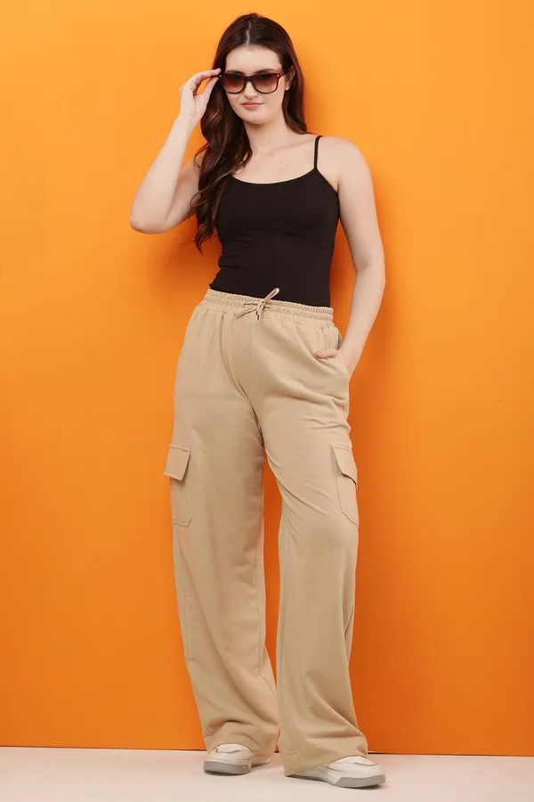 Beige_Cotton_Cargo_Wide_Leg_Pants_for_Women