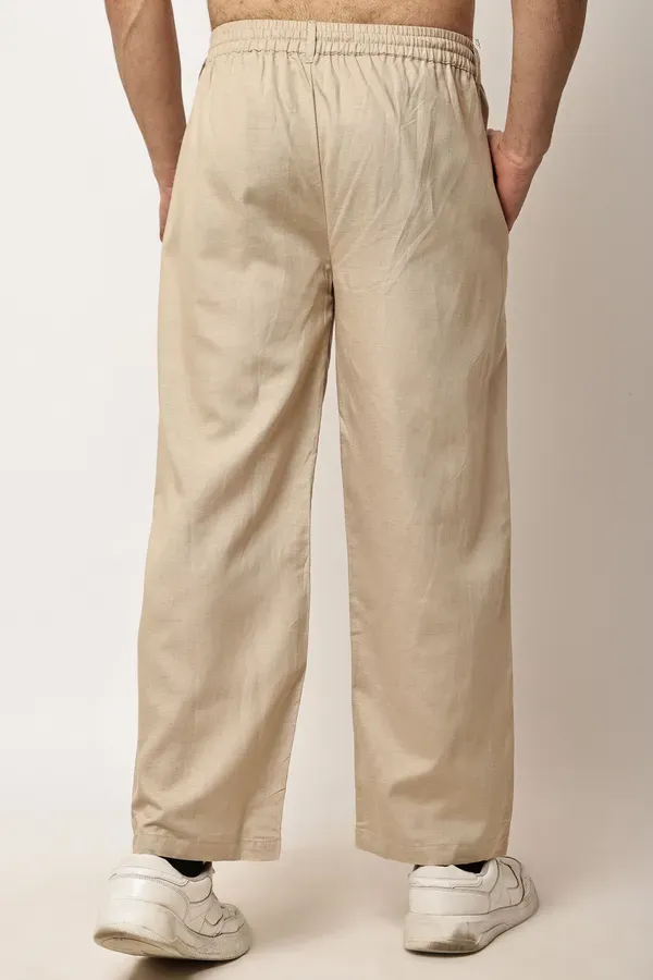 Beige_Premium_Linen_And_Cotton_Casual_Trousers_For_Men