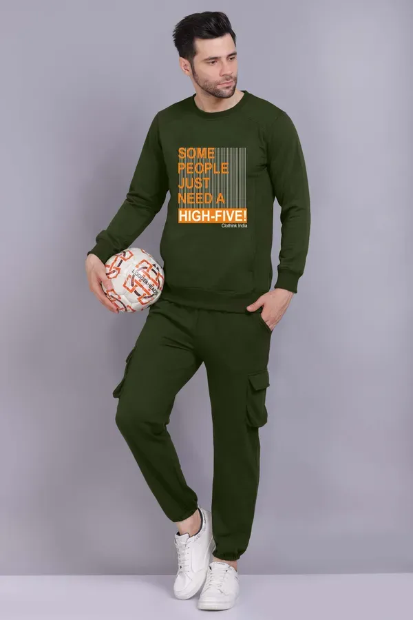 Green_Premium_Fleece_Sweatshirt_And_Cargo_Pants_Set_For_Men
