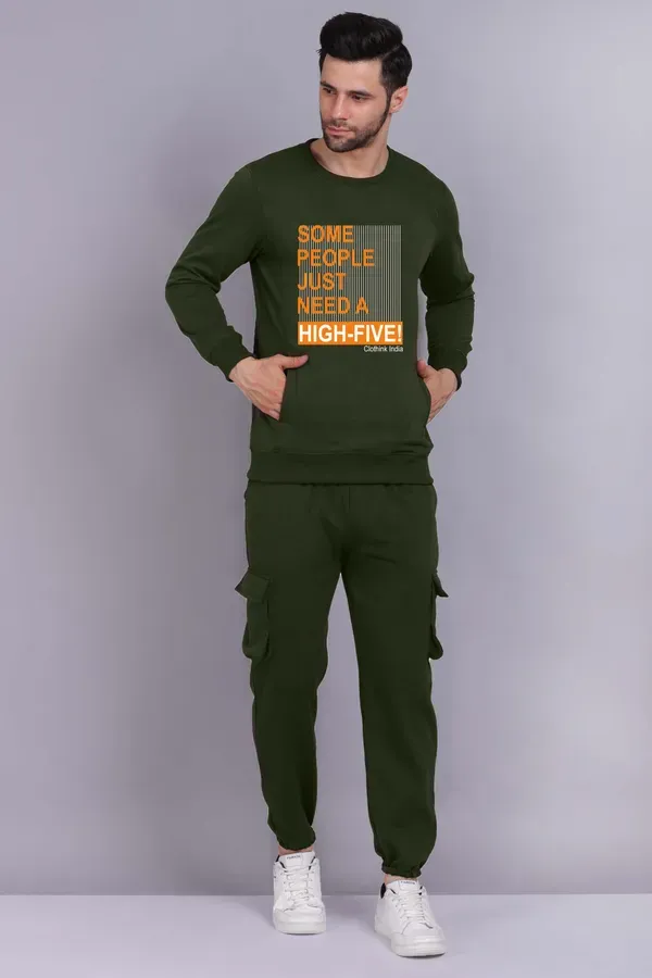 Green_Premium_Fleece_Sweatshirt_And_Cargo_Pants_Set_For_Men