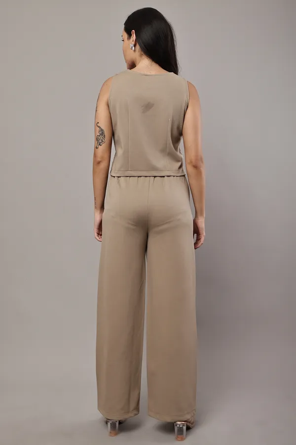Beige_Premium_Cotton_Twill_Vest_And_Palazzo_Set_For_Women