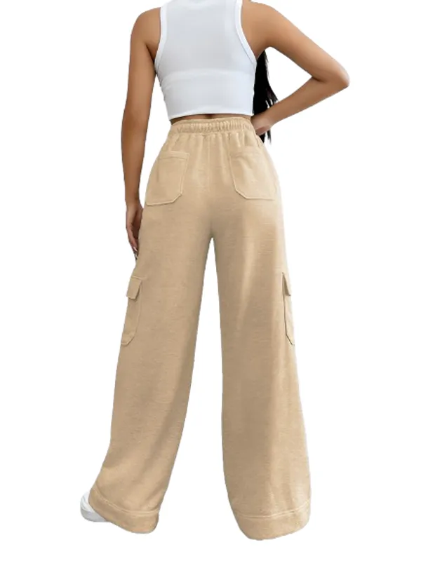 Beige_Cargo_Wide_Leg_Trousers_for_Women