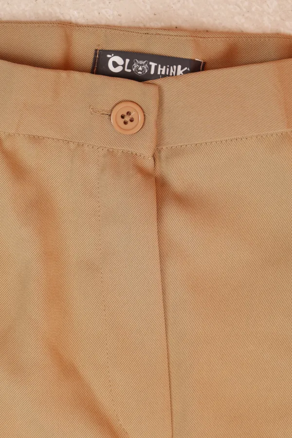 Beige_Premium_Polyester_Straight_Fit_Trousers_For_Women