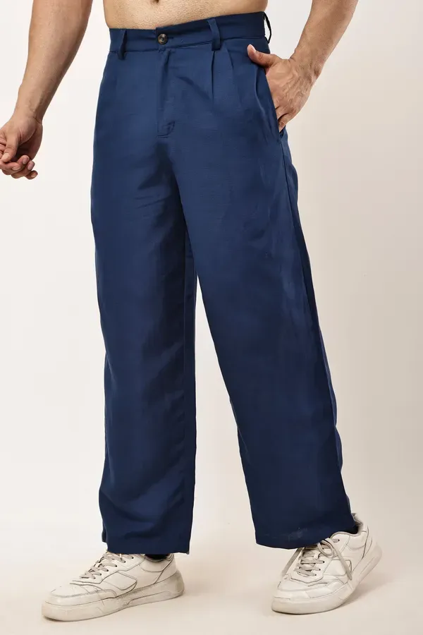 Blue_Premium_Linen_And_Cotton_Formal_Trousers_For_Men