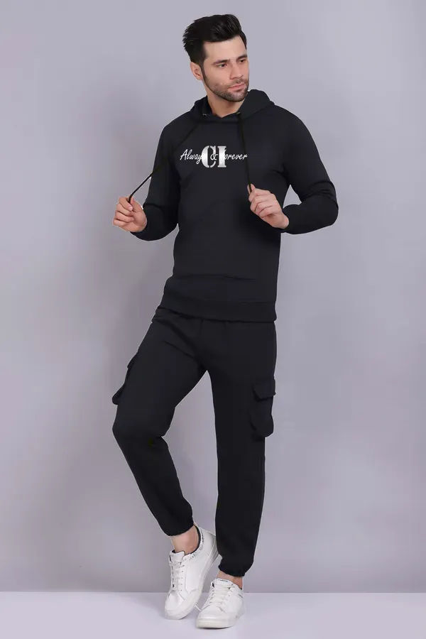 Black_Premium_Fleece_Hoodie_And_Cargo_Set_For_Men