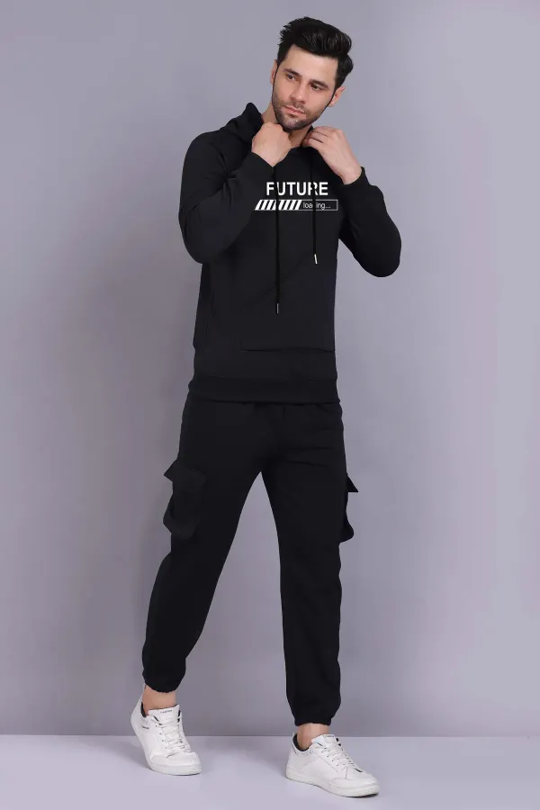 Black_Premium_Fleece_Hoodie_And_Cargo_Set_For_Men