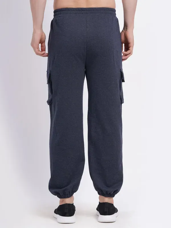 Dark_Blue_Premium_Cotton_And_Polyester_Cargo_Pants_For_Women