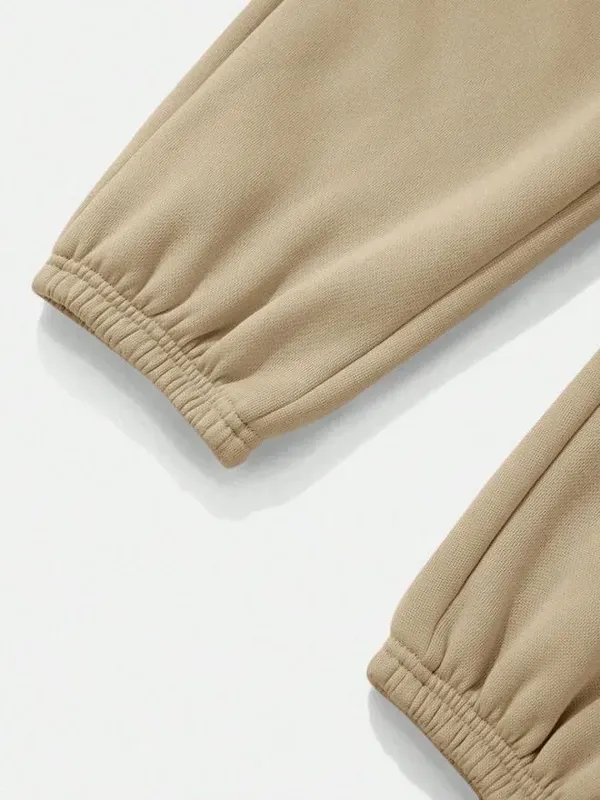 Beige_Premium_Cotton_And_Polyester_Joggers_For_Women