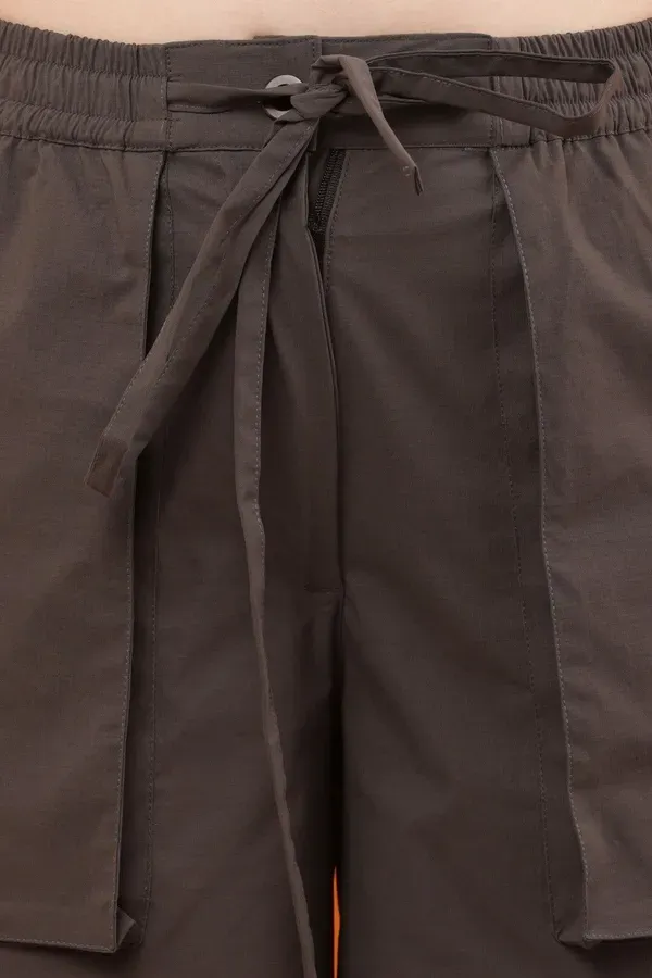 Brown_Premium_Cotton_And_Polyester_Cargo_Pants_For_Women