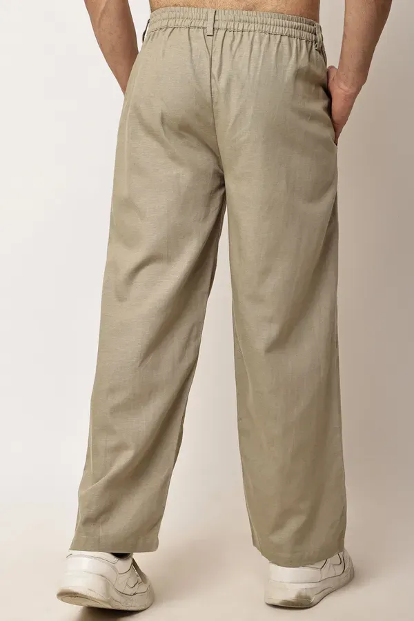 Dark_Beige_Premium_Linen_And_Cotton_Casual_Trousers_For_Men
