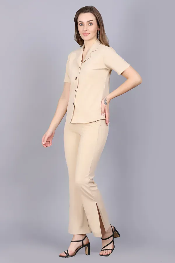 Beige_Premium_Cotton_Twill_Co-Ord_Set_For_Women