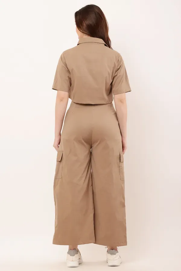 Brown_Premium_Cotton_And_Polyester_Co-Ord_Set_For_Women