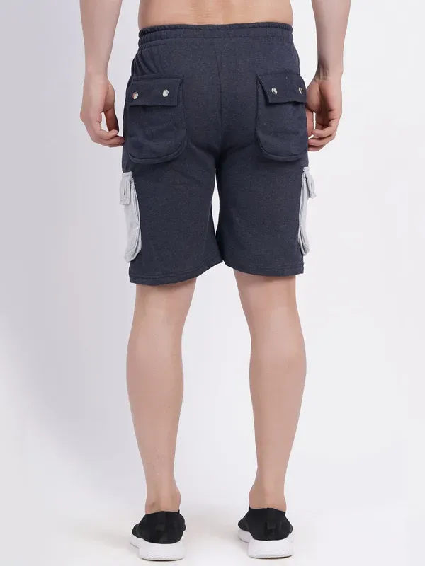 Dark_Blue_Premium_Cotton_And_Polyester_Shorts_For_Men