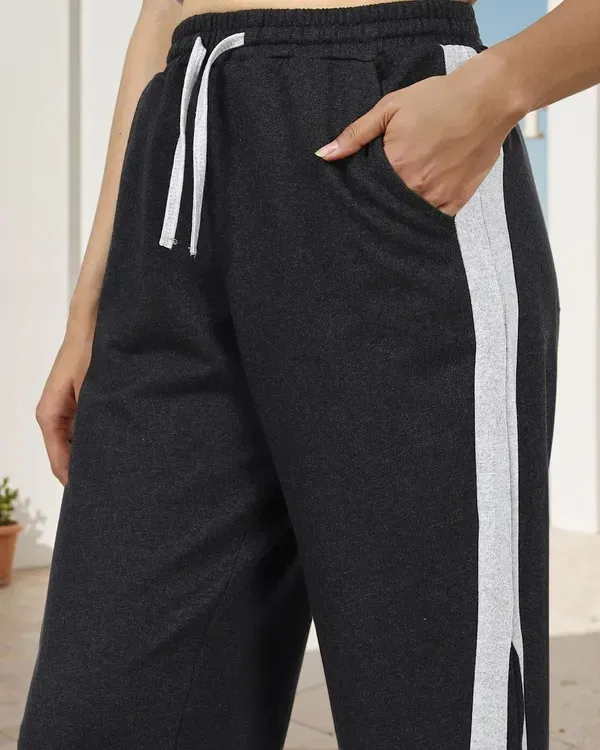 Black_Premium_Cotton_French_Terry_Track_Pants_For_Women