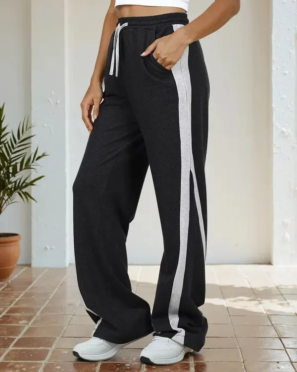 Black_Premium_Cotton_French_Terry_Track_Pants_For_Women