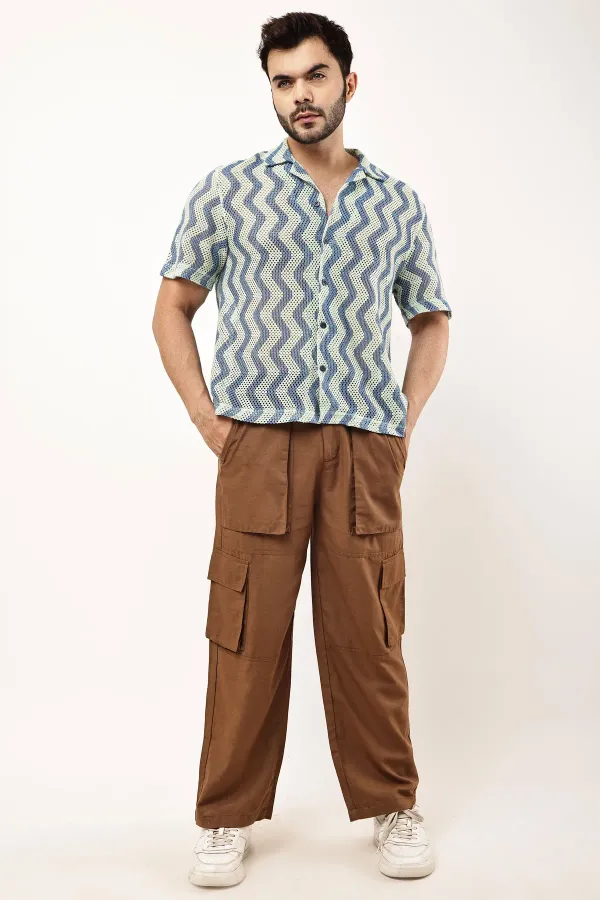 Brown_Premium_Linen_Cargo_Pants_For_Men
