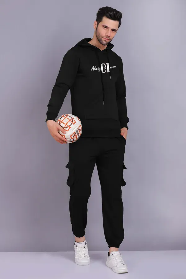 Black_Premium_Fleece_Hoodie_And_Cargo_Set_For_Men