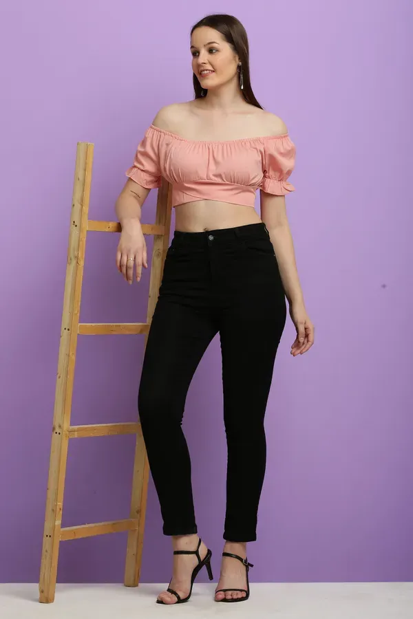 Pink_Premium_Crepe_Top_For_Women
