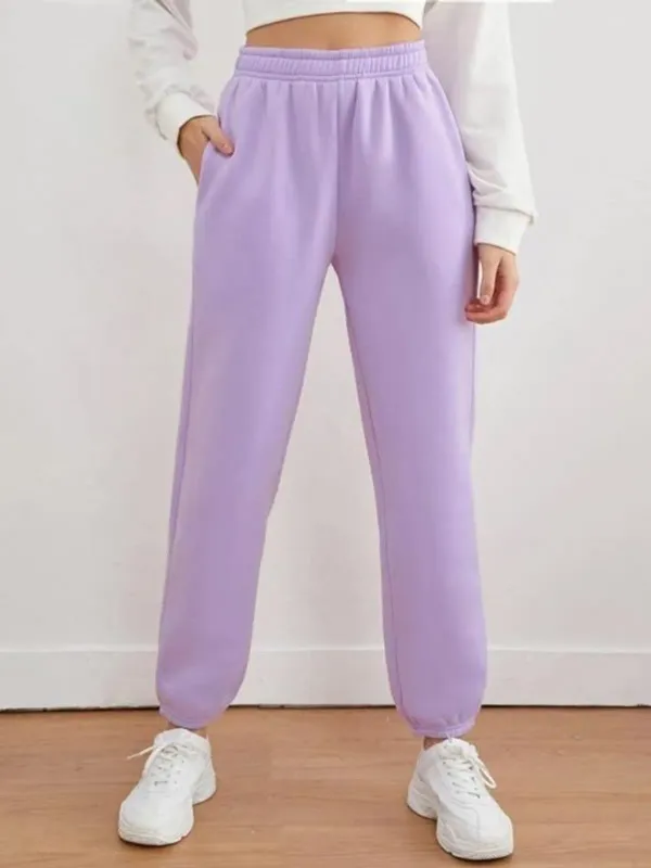 Purple_Premium_Cotton_And_Polyester_Joggers_For_Women
