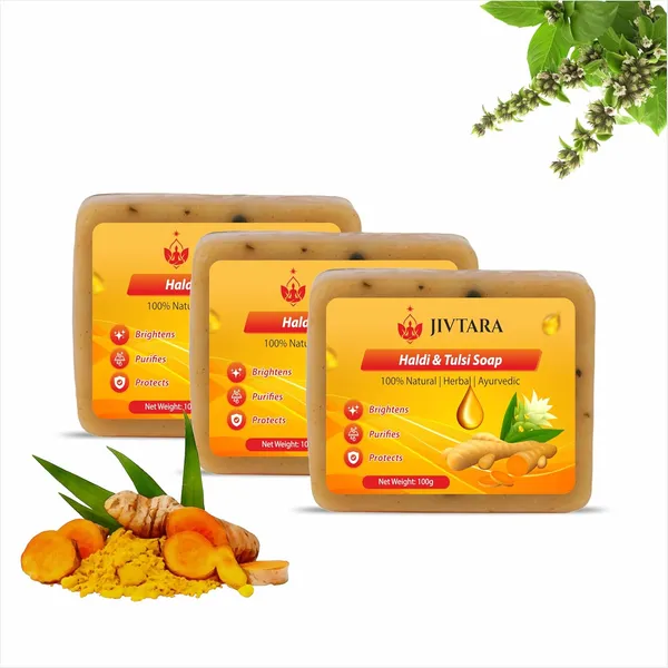 Jivtara_Turmeric_Tulsi_Ayurvedic_Acne_Control_Bath_Soap_-_Pack_Of_3