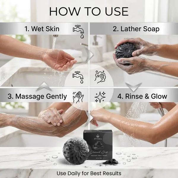 JIVTARA_Charcoal_Soap_with_Natural_Ingredients_|_Helps_Reduce_Acne,_Excess_Oil_&_Pollution_Damage_|_Daily_Use_Bath_Bar