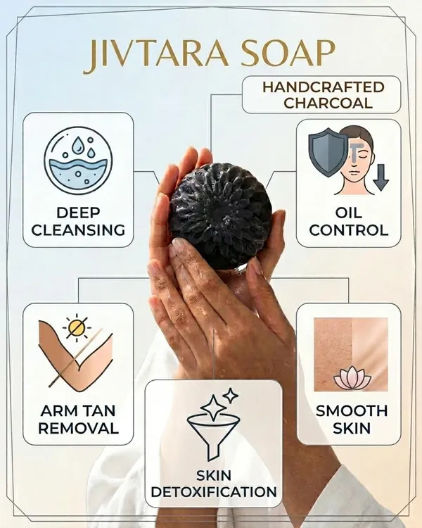 JIVTARA_Charcoal_Soap_with_Natural_Ingredients_|_Helps_Reduce_Acne,_Excess_Oil_&_Pollution_Damage_|_Daily_Use_Bath_Bar