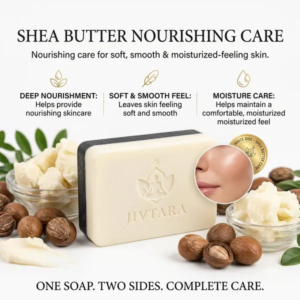 JIVTARA_Detan_Soap_Pack_of_3_|_2-in-1_Dual_Action_Charcoal_&_Shea_Butter_Soap_Men_&_Women_|_Exfoliating_Black_Side,_Soothing_White_Side_|_Deep_Cleansing,_Tan_Removal_&_Smooth_Skin_Care