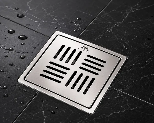 Stainless_Steel_304_Modern_Square_Floor_Drain_With_Removable_Grate_6*6_Inches