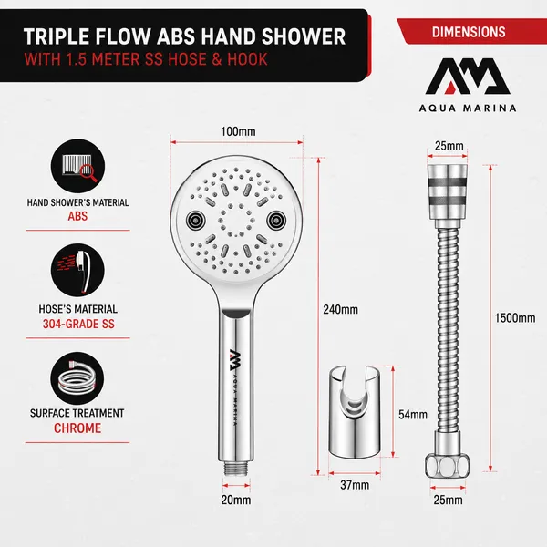 Abs_Chrome_Modern_Triple_Flow_Handheld_Shower_With_Ss_Connection_Pipe