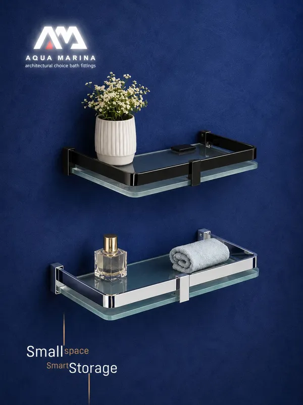 Tempered_Glass_Modern_Matt_Black_Bathroom_Shelf