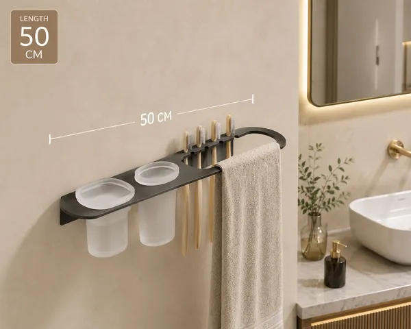 Stailess_Steel_Sleek_Napkin_ring_with_Tumbler_Holder_and_Soap_Dish_(Black)