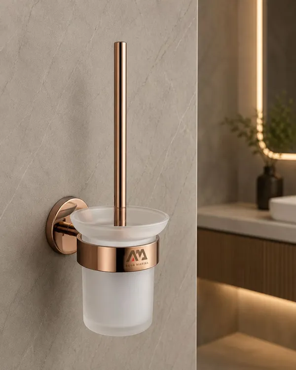 Stainless_Steel_Modern_Rose_Gold_Wall_Mount_Toilet_Brush_Holder