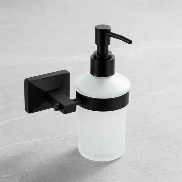 Metal_Frosted_Glass_Modern_Black_Wall_Mount_Soap_Dispenser