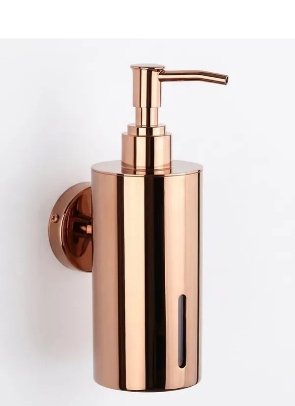 304_Stainless_Steel_Modern_Rose_Gold_Wall_Mounted_Soap_Dispenser