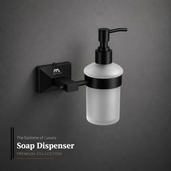 Metal_Frosted_Glass_Modern_Black_Wall_Mount_Soap_Dispenser