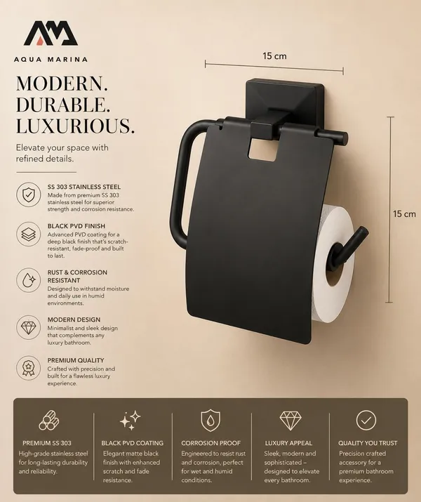 Stailess_Steel_Modern_Toilet_Paper_Holder_Black