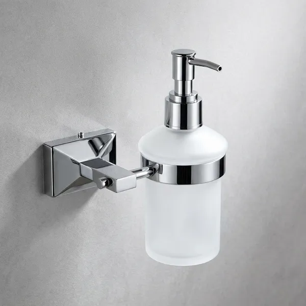 Stainless_Steel_Frosted_Glass_Modern_Chrome_Wall_Mount_Soap_Dispenser