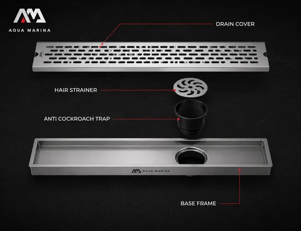 Stainless_Steel_304_Modern_Anti-Cockroach_Linear_Floor_Drain_18_Inches