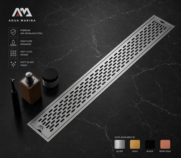 Stainless_Steel_304_Modern_Anti-Cockroach_Linear_Floor_Drain_18_Inches
