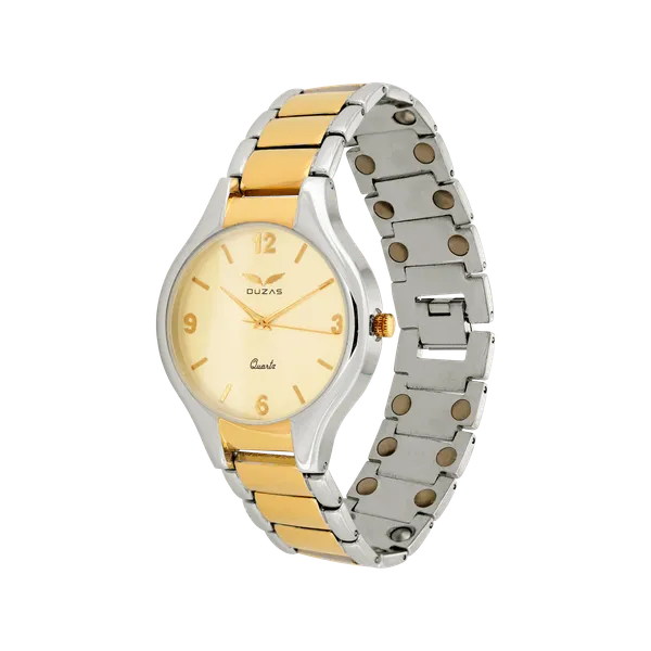 Gold_And_Silver_Bio_Magnetic_Watch